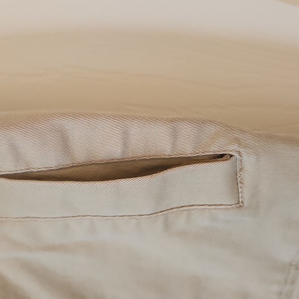 Ann Taylor Loft Women's Khaki Tan Cotton Blend Cropped Pants Size 2 Petite - Picture 4 of 11